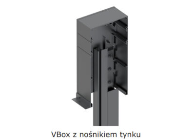VBox z nośnikiem tynku